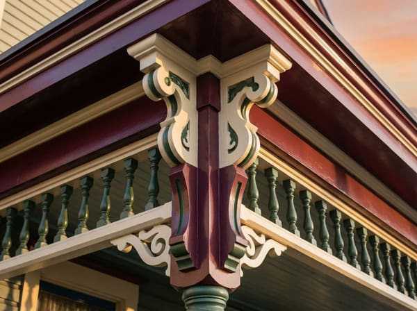 Historic Trim Detail after painting